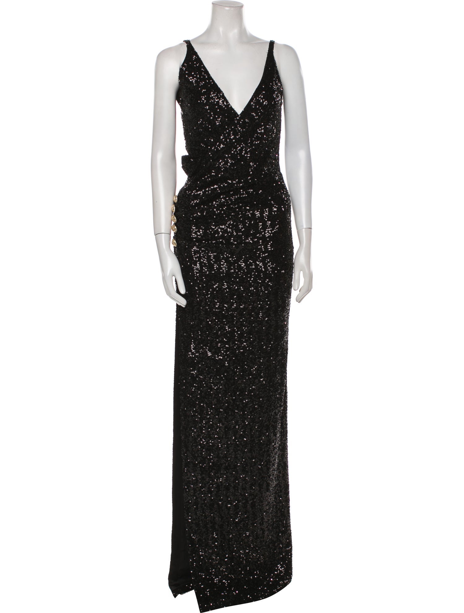 Balmain Sequin Long Dress
