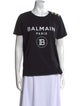 Balmain Graphic Print Crew Neck T-Shirt
