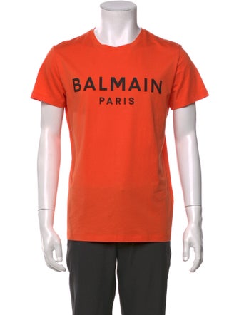 Balmain Graphic Print Crew Neck T-Shirt