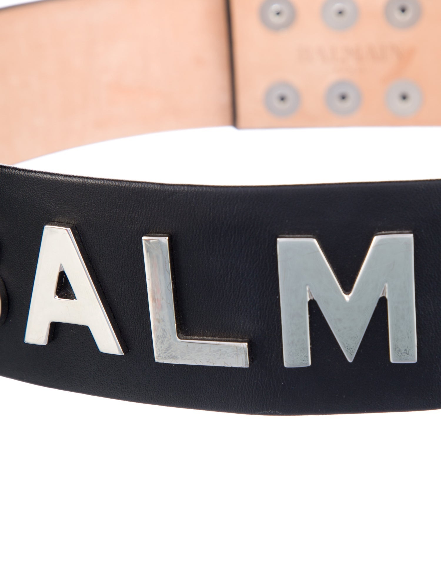Balmain Wide Leather Belt