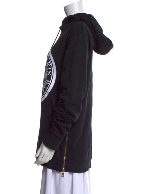 Balmain Graphic Print Crew Neck Sweatshirt