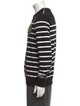 Balmain Striped Crew Neck Sweatshirt