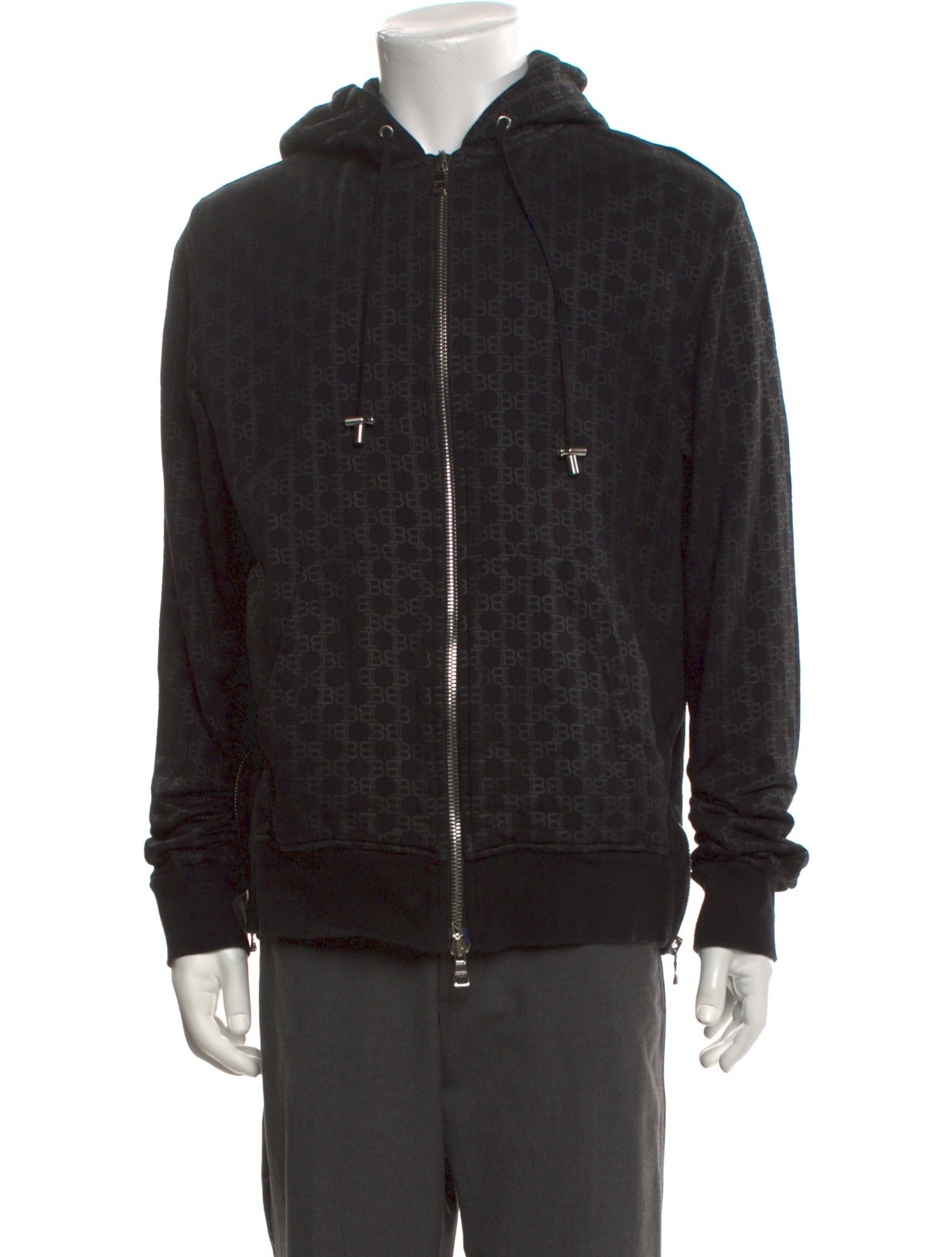 Balmain Crew Neck Long Sleeve Hoodie