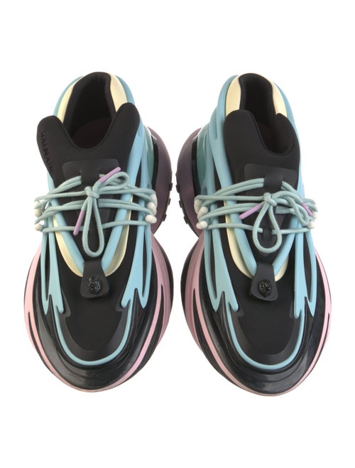 Balmain Neoprene Printed Sneakers