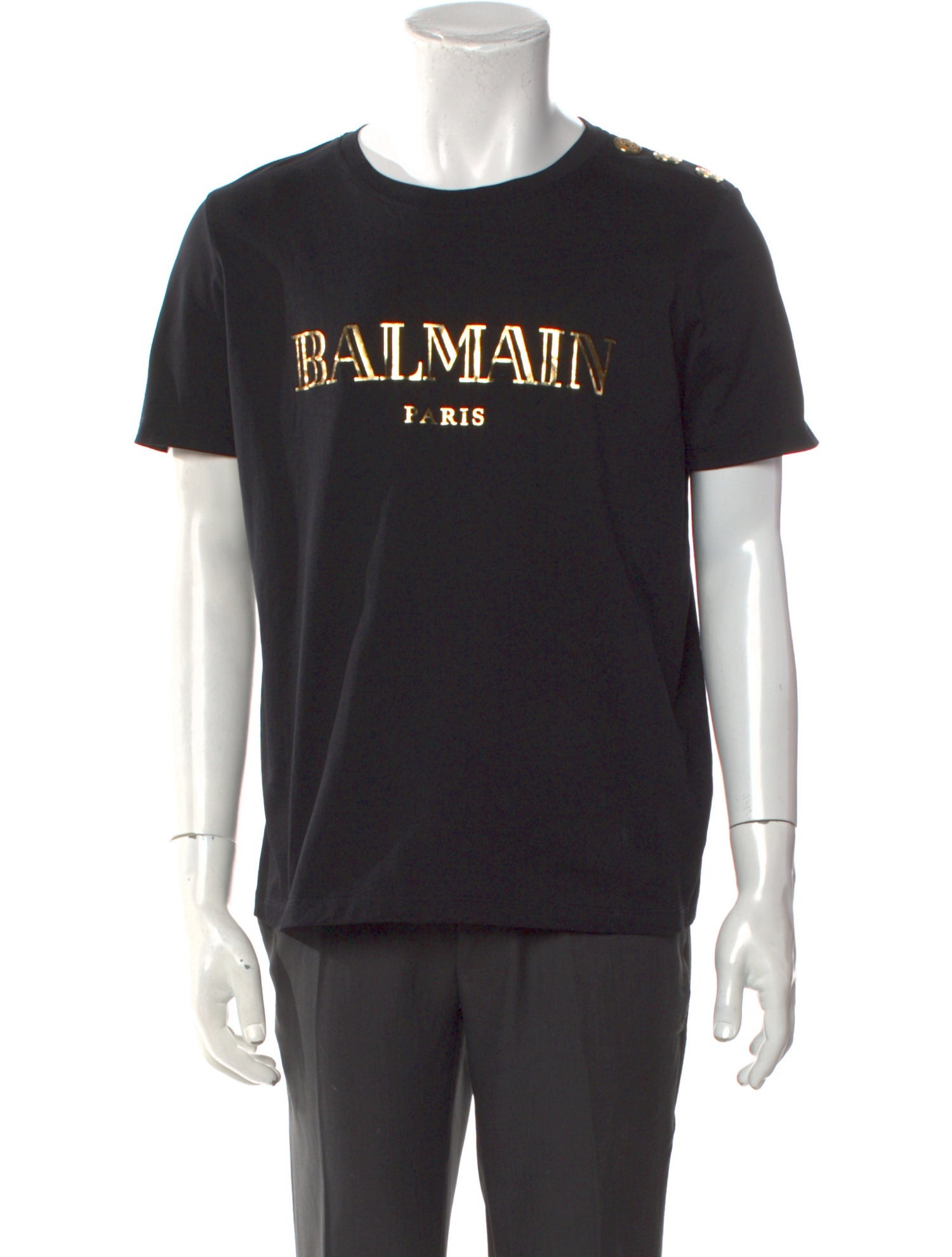 Balmain Graphic Print Crew Neck T-Shirt