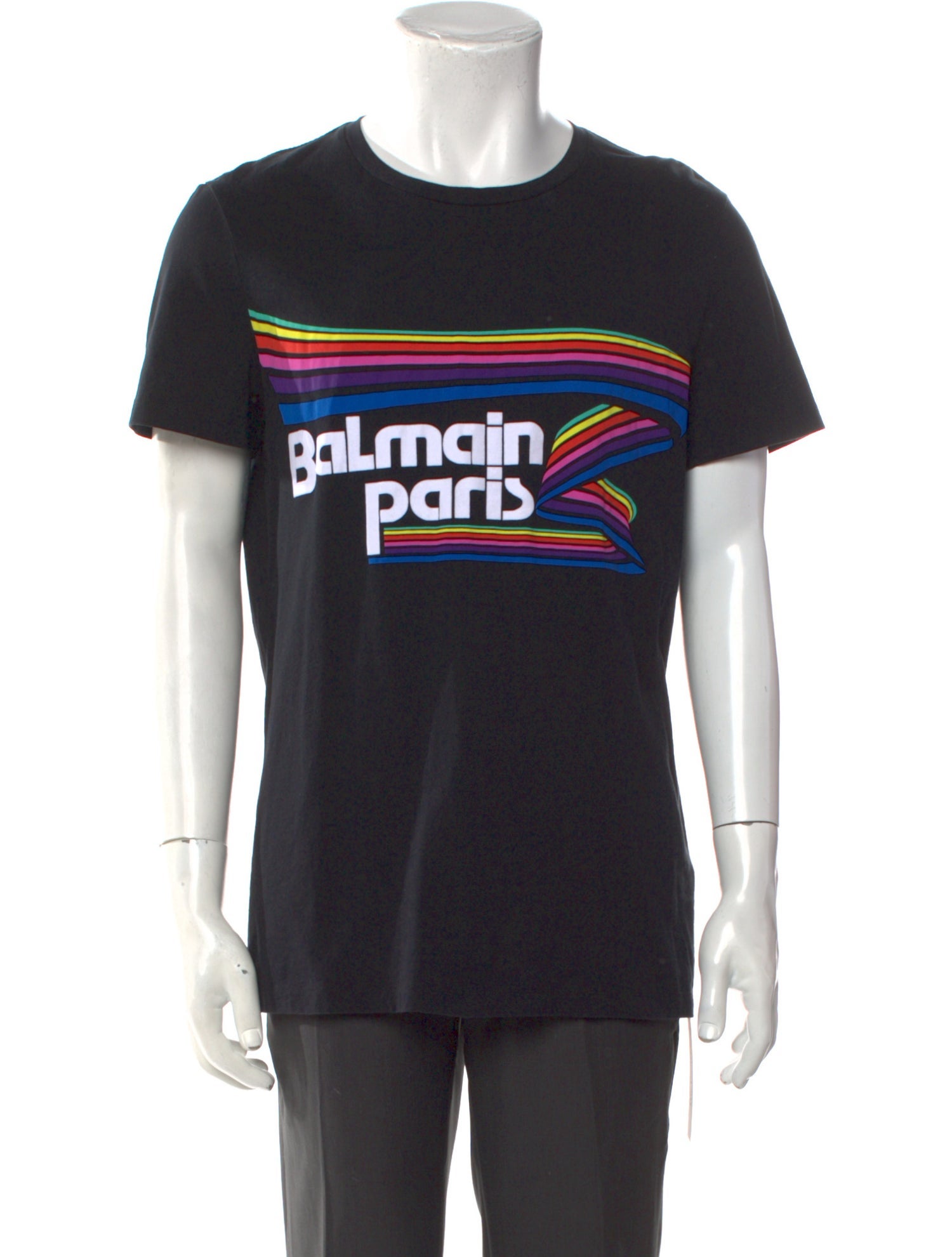 Balmain Signature Logo Graphic Print T-Shirt