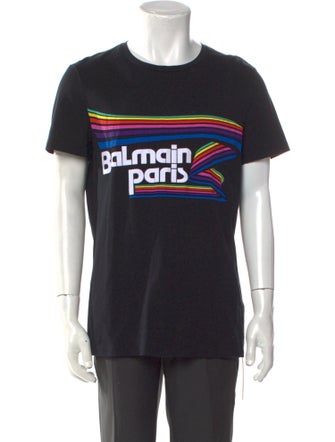 Balmain Signature Logo Graphic Print T-Shirt