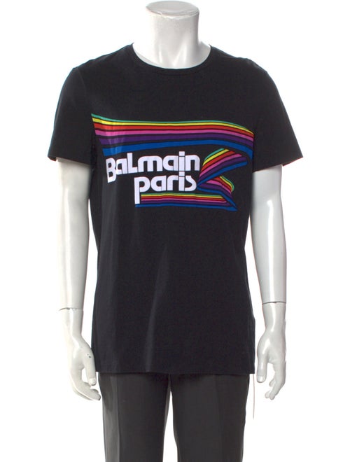 Balmain Signature Logo Graphic Print T-Shirt
