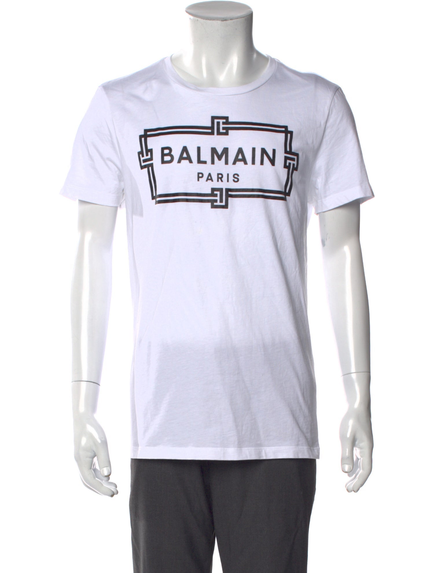 Balmain Graphic Print Crew Neck T-Shirt