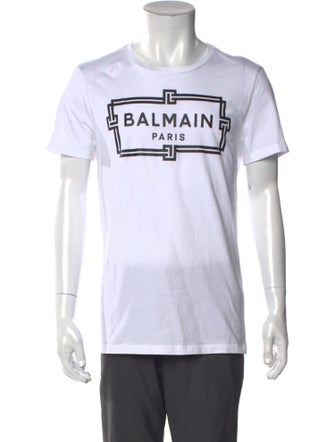 Balmain Graphic Print Crew Neck T-Shirt