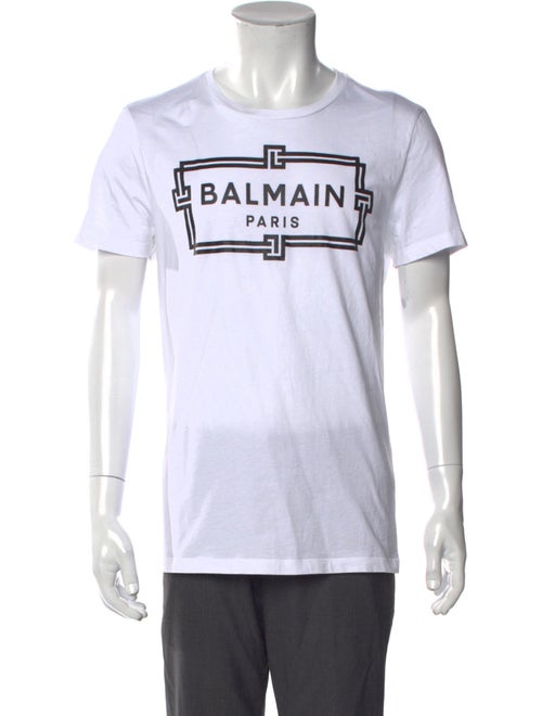 Balmain Graphic Print Crew Neck T-Shirt