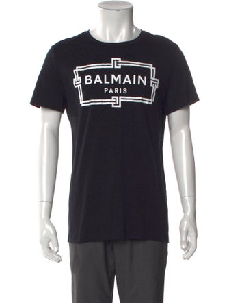 Balmain Graphic Print Crew Neck T-Shirt