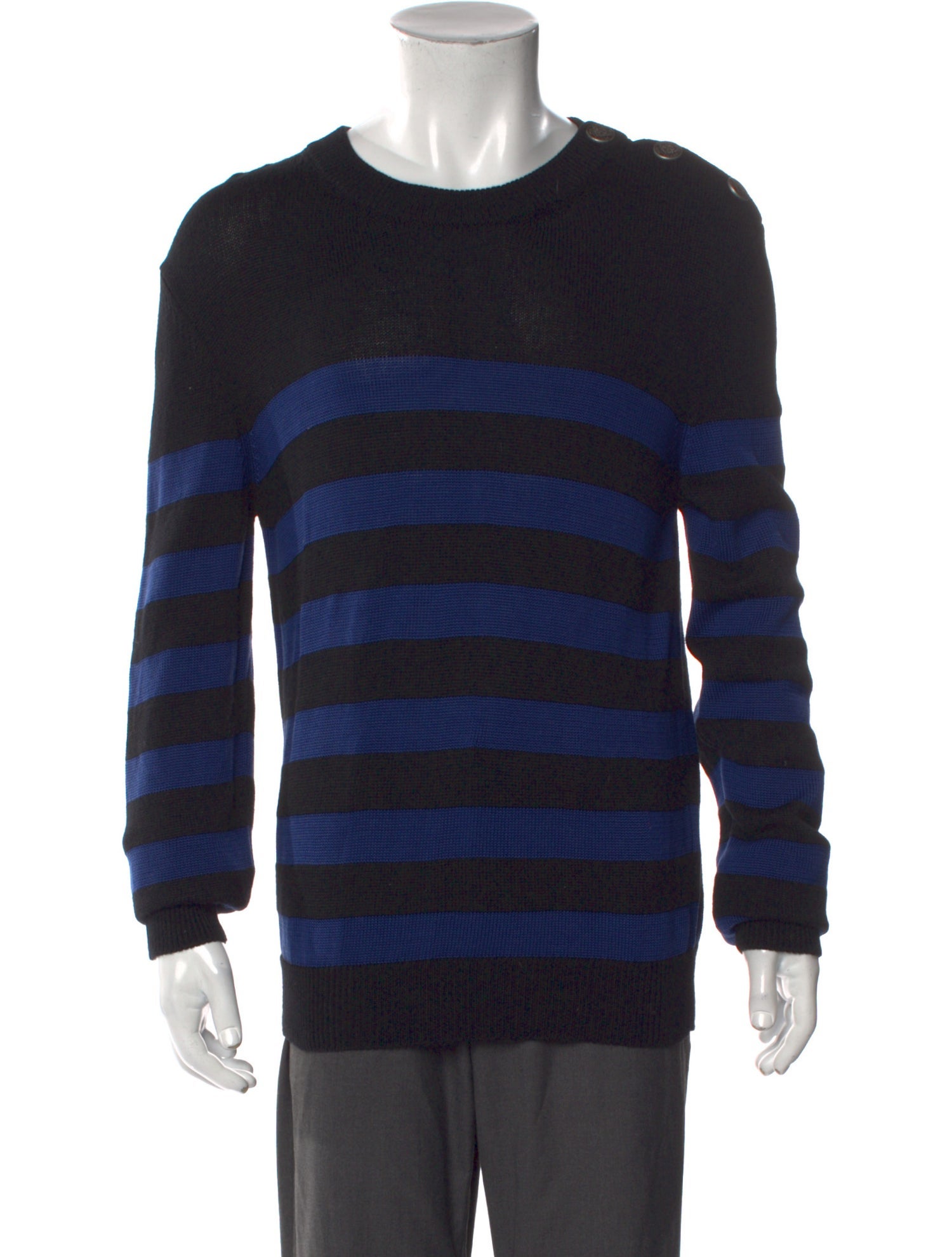 Balmain Wool Striped Pullover