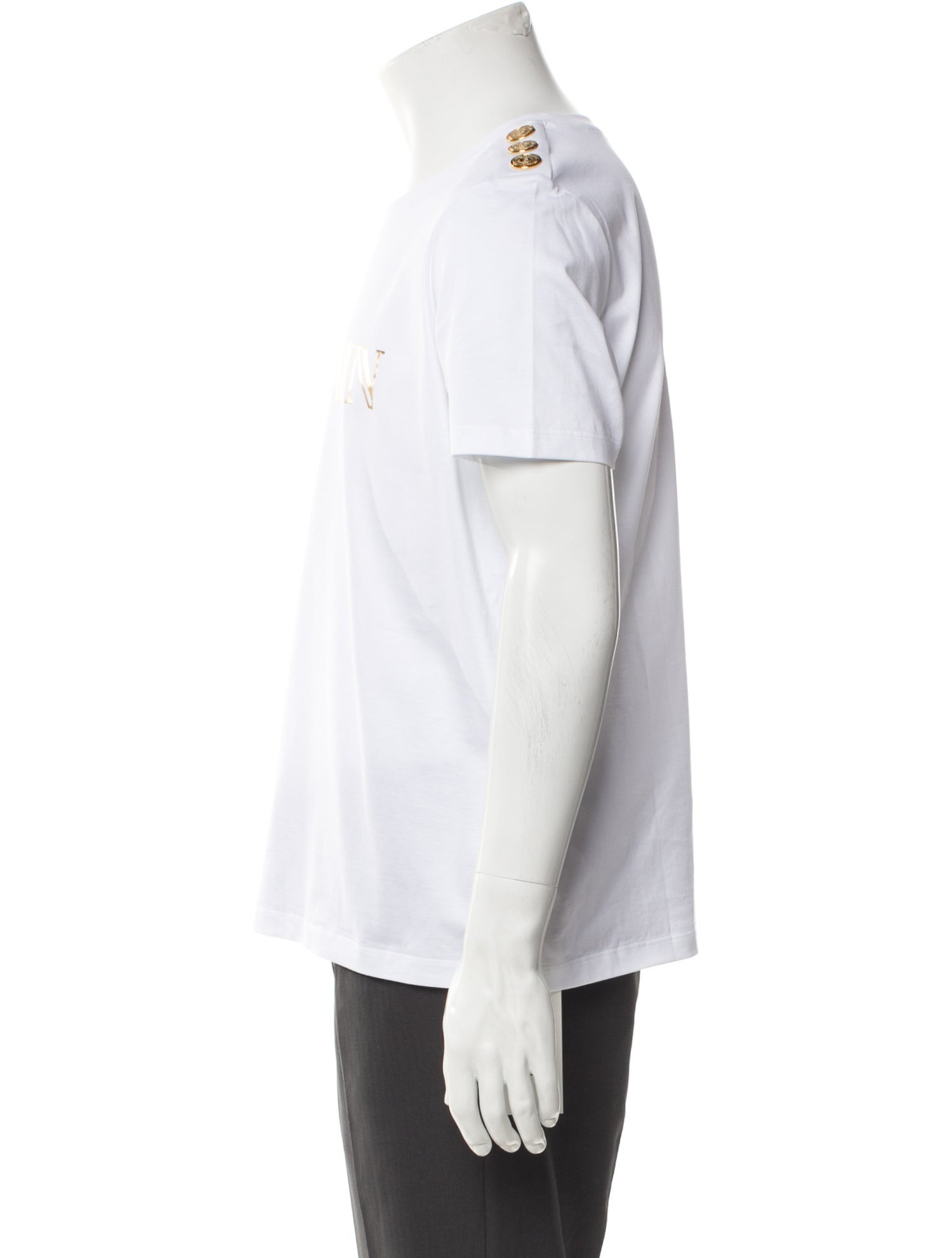 Balmain Graphic Print Crew Neck T-Shirt w/ Tags