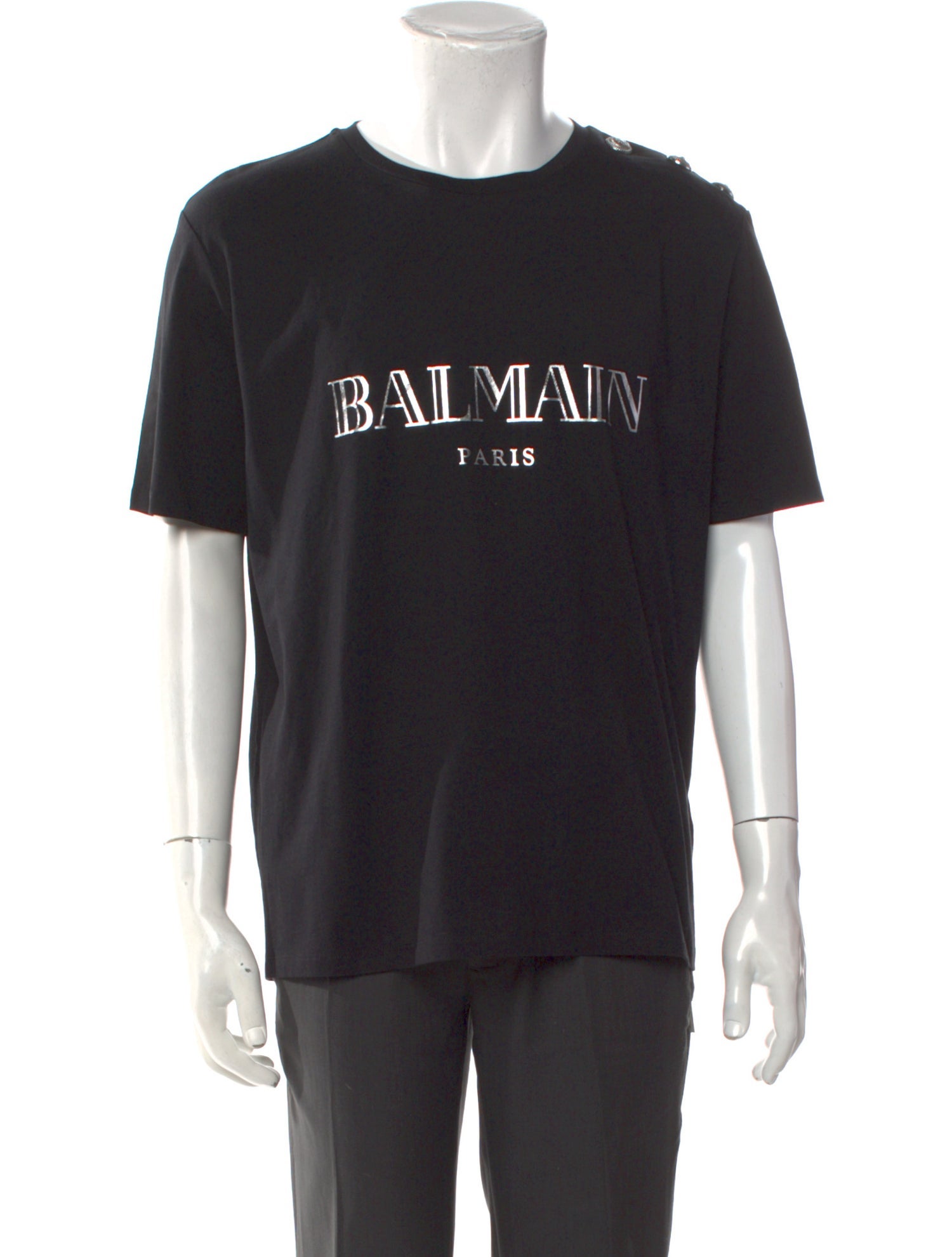 Balmain Graphic Print Crew Neck T-Shirt