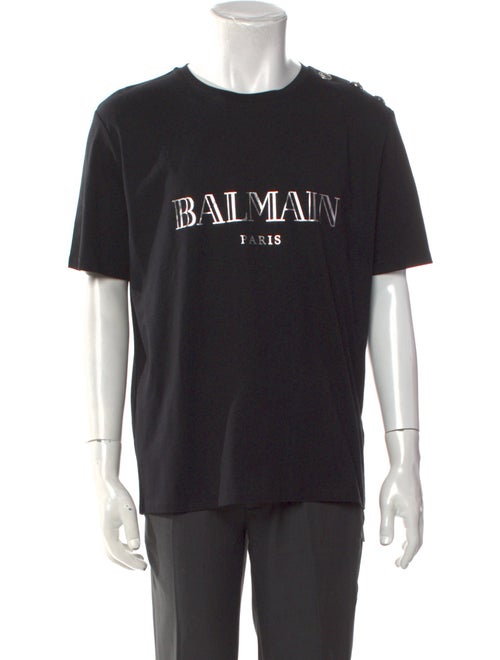 Balmain Graphic Print Crew Neck T-Shirt