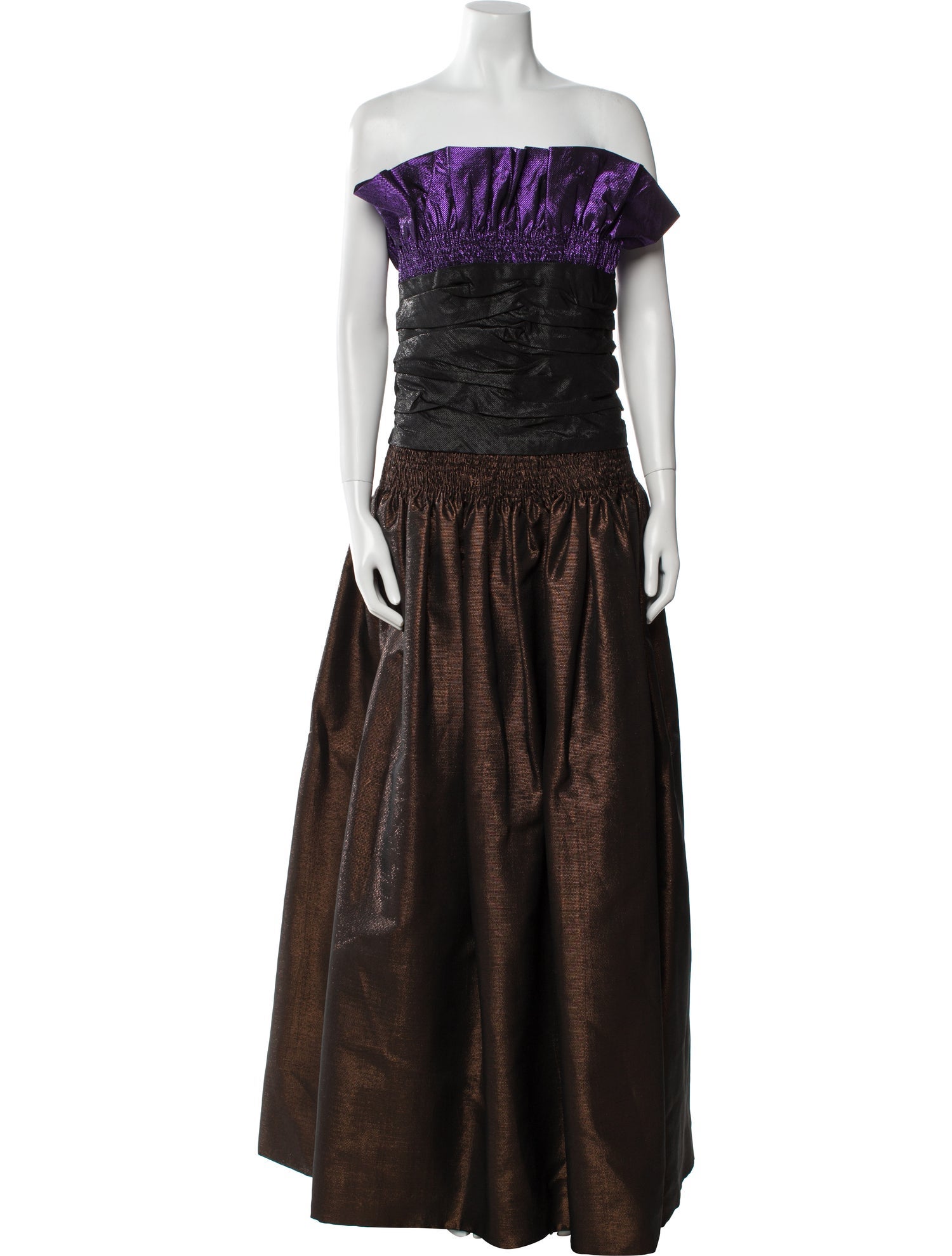 Balmain Lace Pattern Long Dress