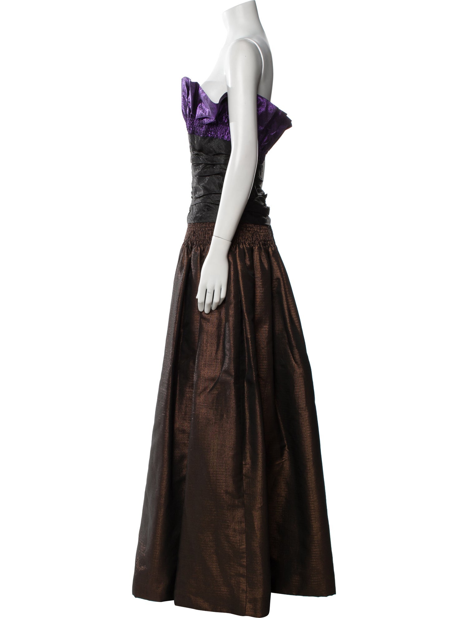 Balmain Lace Pattern Long Dress