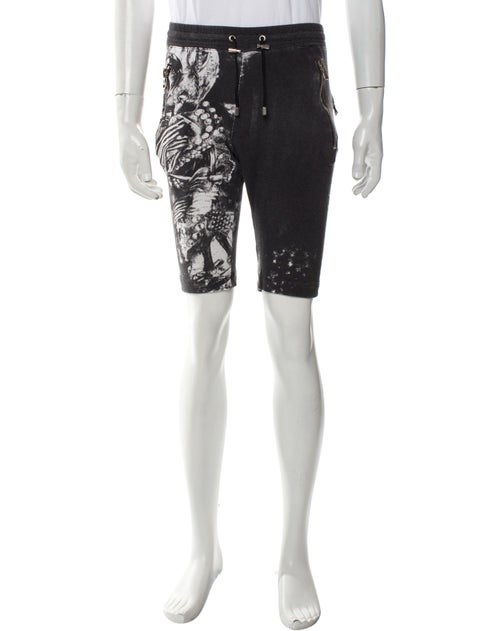 Balmain Graphic Print Shorts