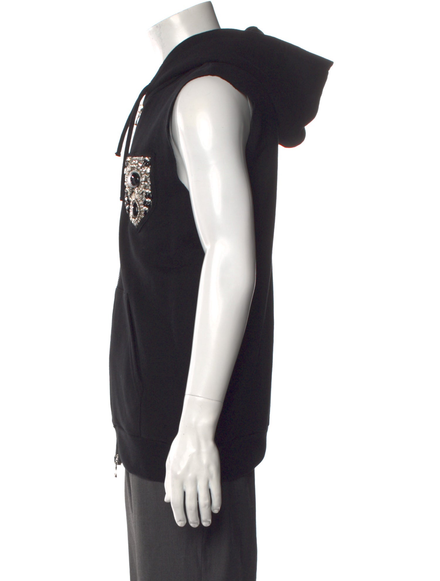 Balmain Graphic Print Crew Neck Hoodie