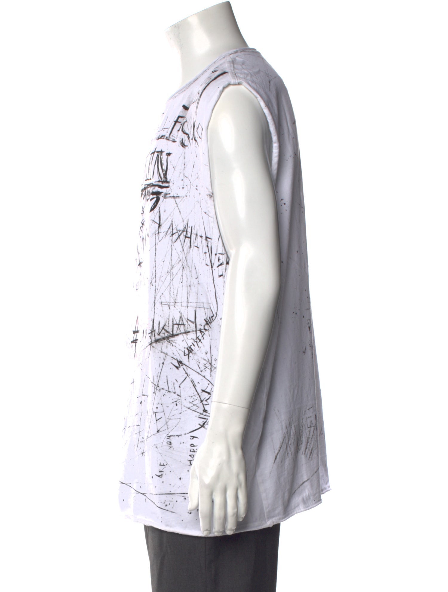 Balmain Graphic Print Crew Neck T-Shirt