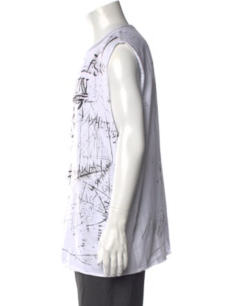 Balmain Graphic Print Crew Neck T-Shirt