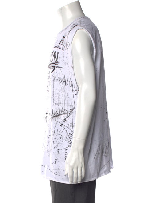 Balmain Graphic Print Crew Neck T-Shirt