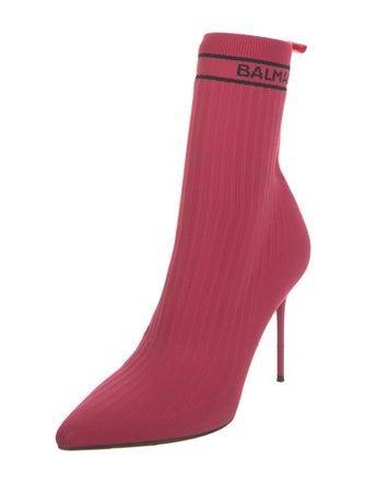 Balmain Graphic Print Sock Boots