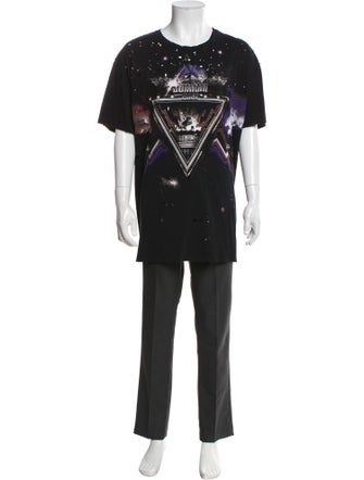 Balmain Graphic Print Crew Neck T-Shirt