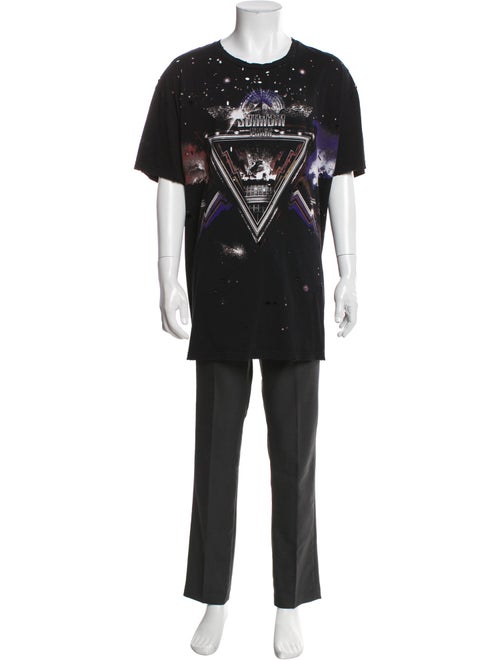 Balmain Graphic Print Crew Neck T-Shirt