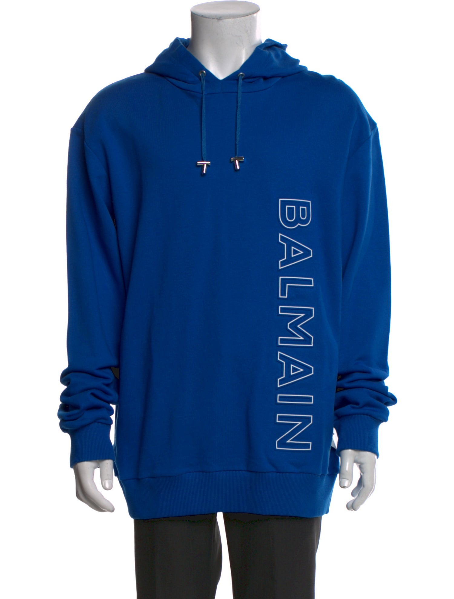 Balmain Graphic Print Crew Neck Hoodie