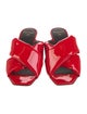 Balmain Patent Leather Slides