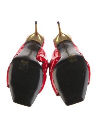 Balmain Patent Leather Slides