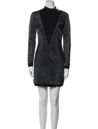 Balmain Virgin Wool Mini Dress