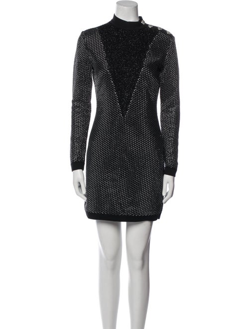 Balmain Virgin Wool Mini Dress