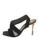 Balmain Velvet Slingback Sandals