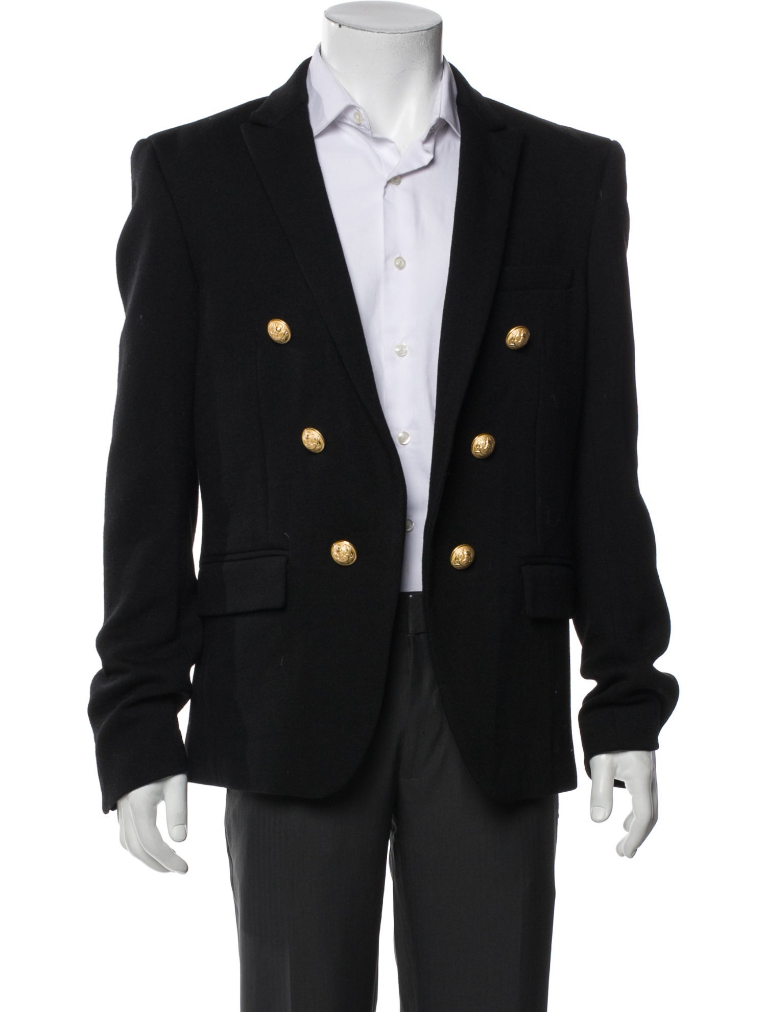 Balmain Wool Peacoat