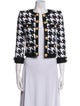 Balmain Houndstooth Print Evening Jacket