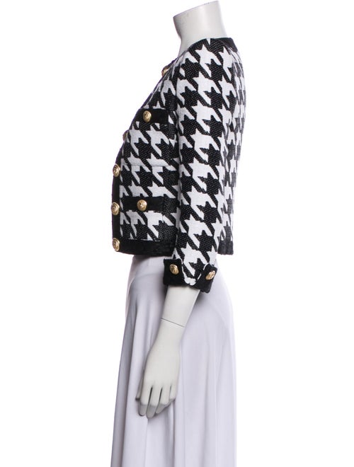 Balmain Houndstooth Print Evening Jacket