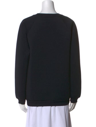 Balmain Graphic Print Crew Neck Sweatshirt