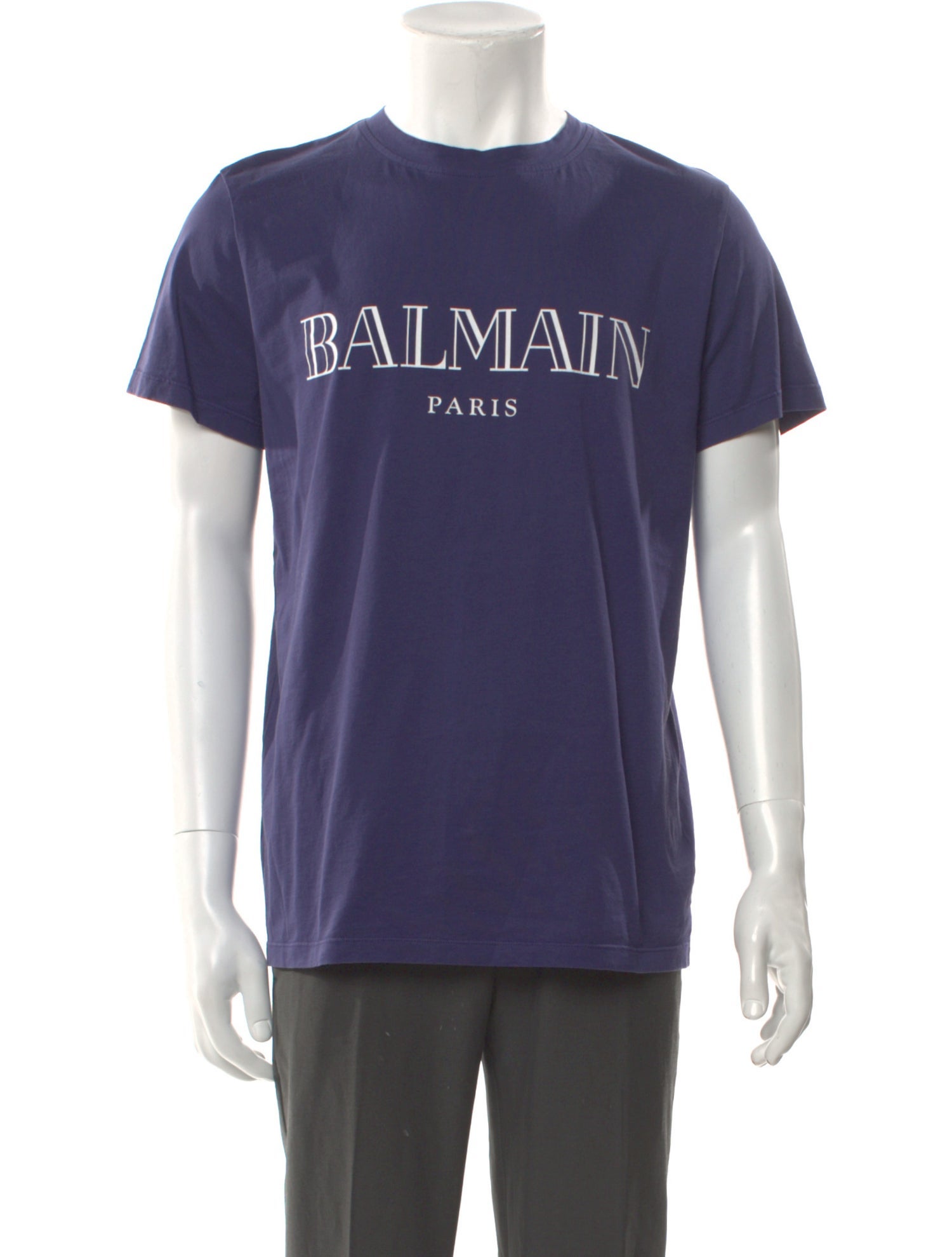 Balmain Graphic Print Crew Neck T-Shirt