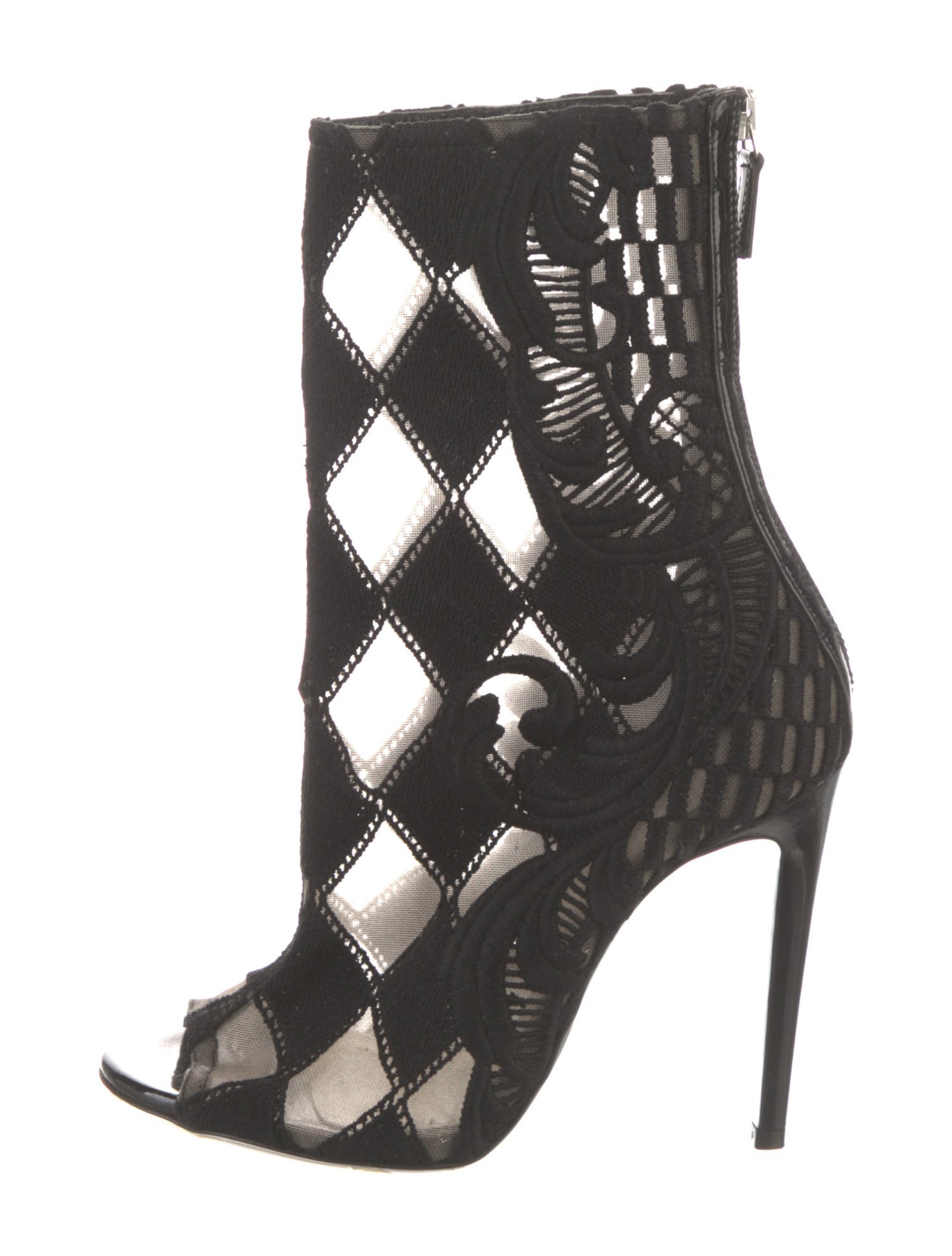 Balmain Lace Pattern Boots