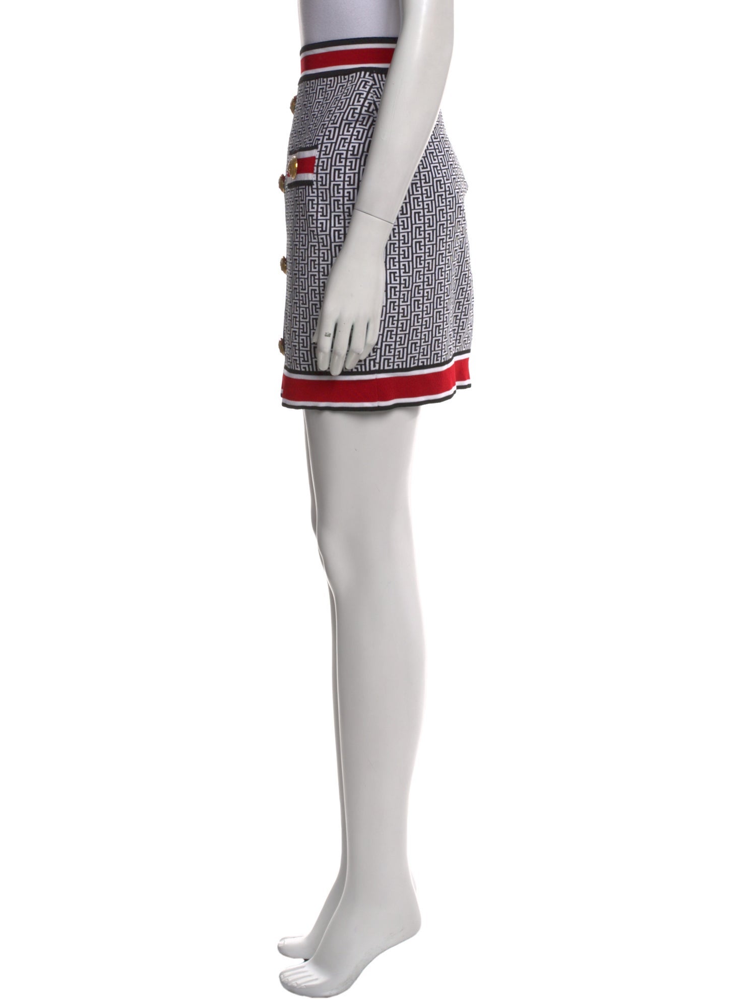 Balmain Printed Mini Skirt