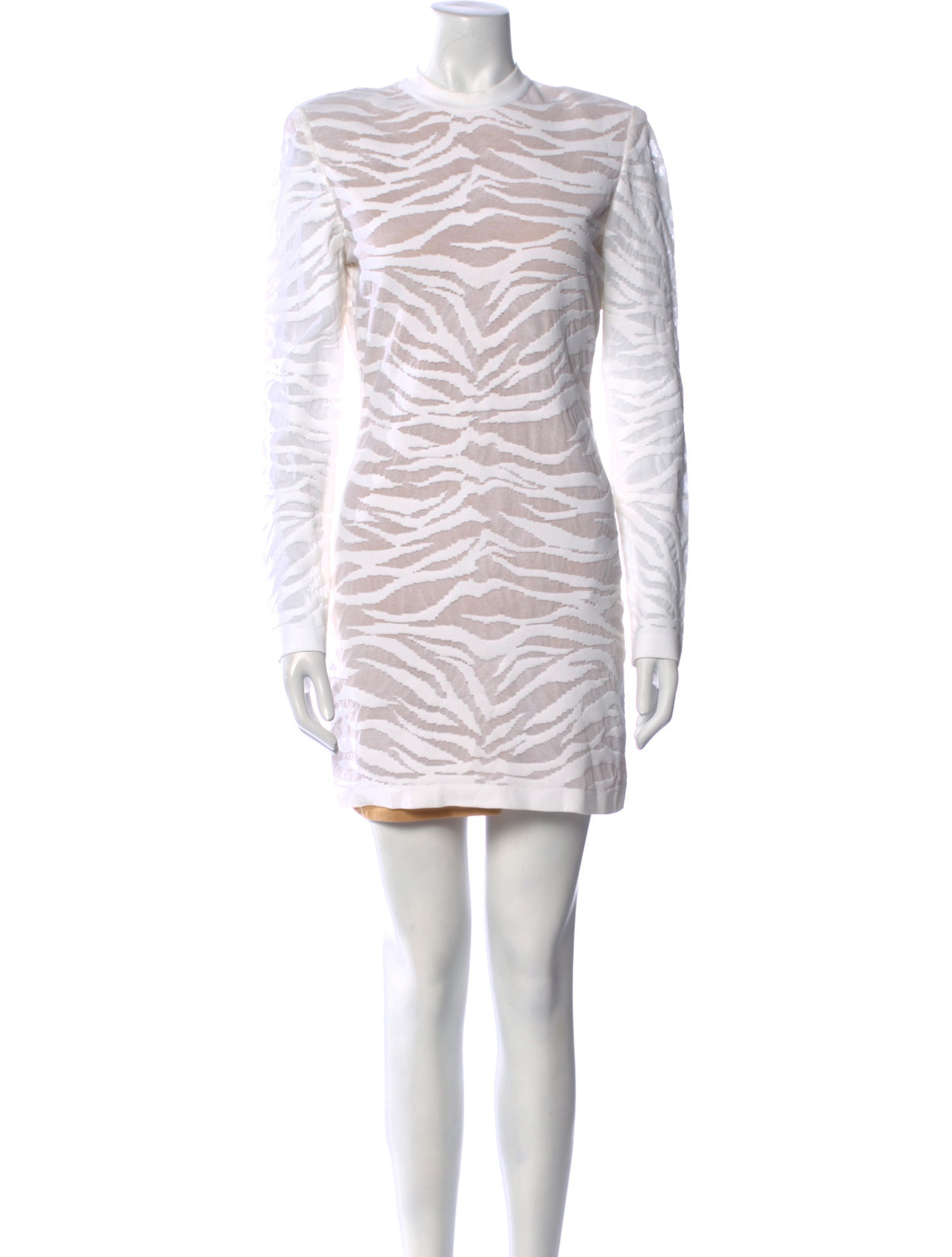 Balmain Crew Neck Mini Dress