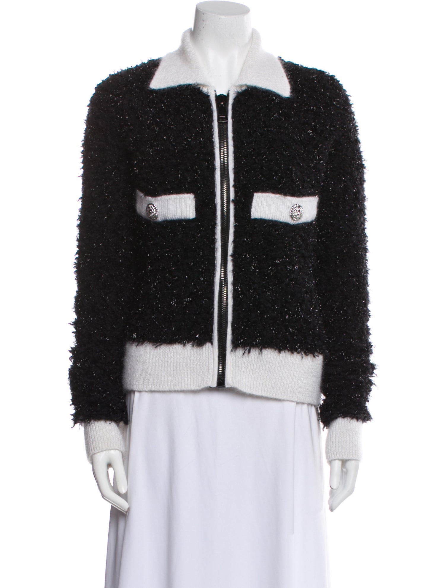 Balmain Mohair Tweed Pattern Jacket