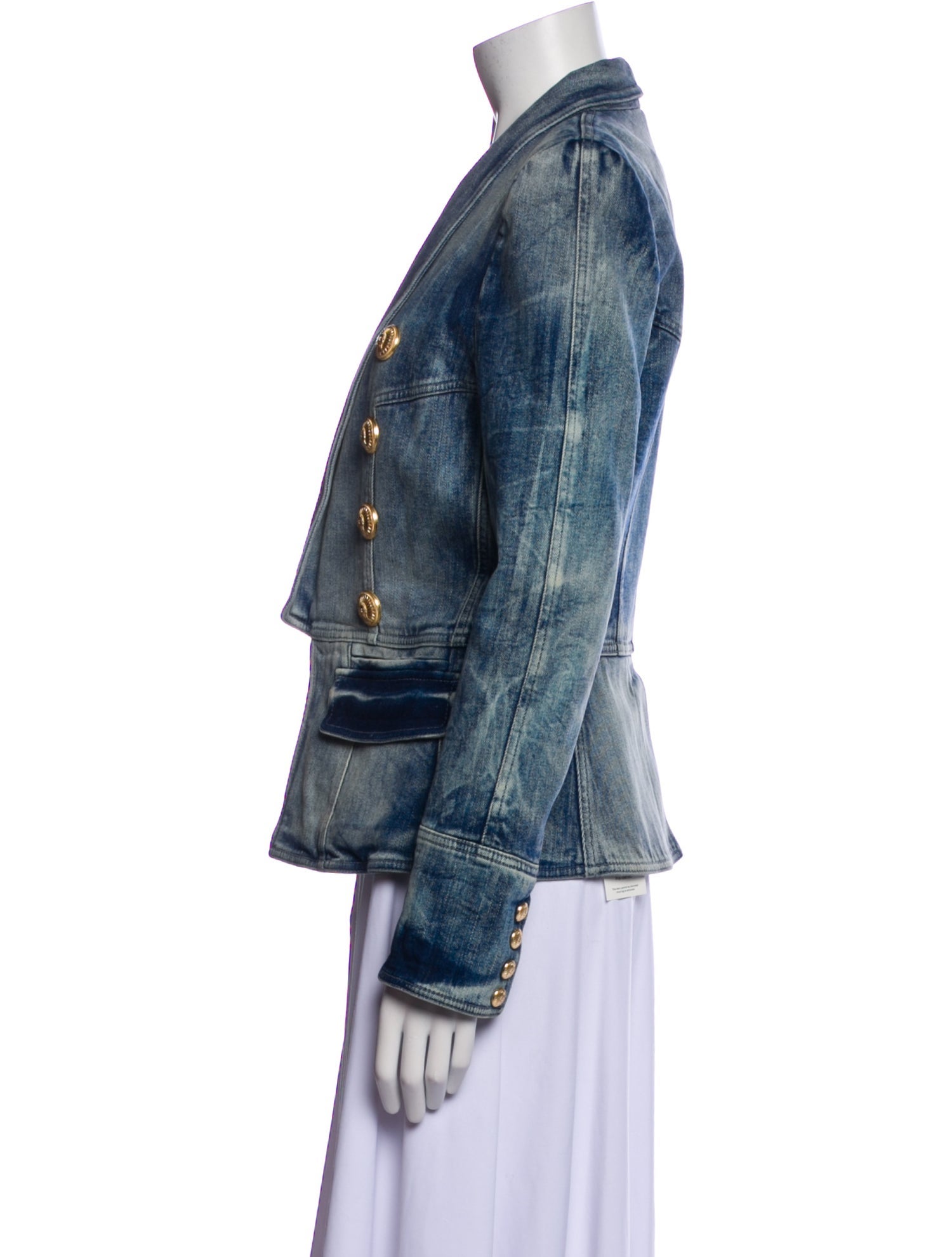 Balmain Printed Denim Jacket