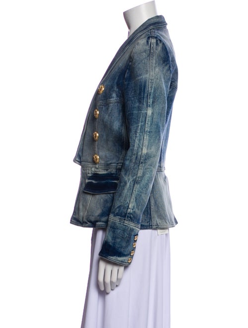 Balmain Printed Denim Jacket