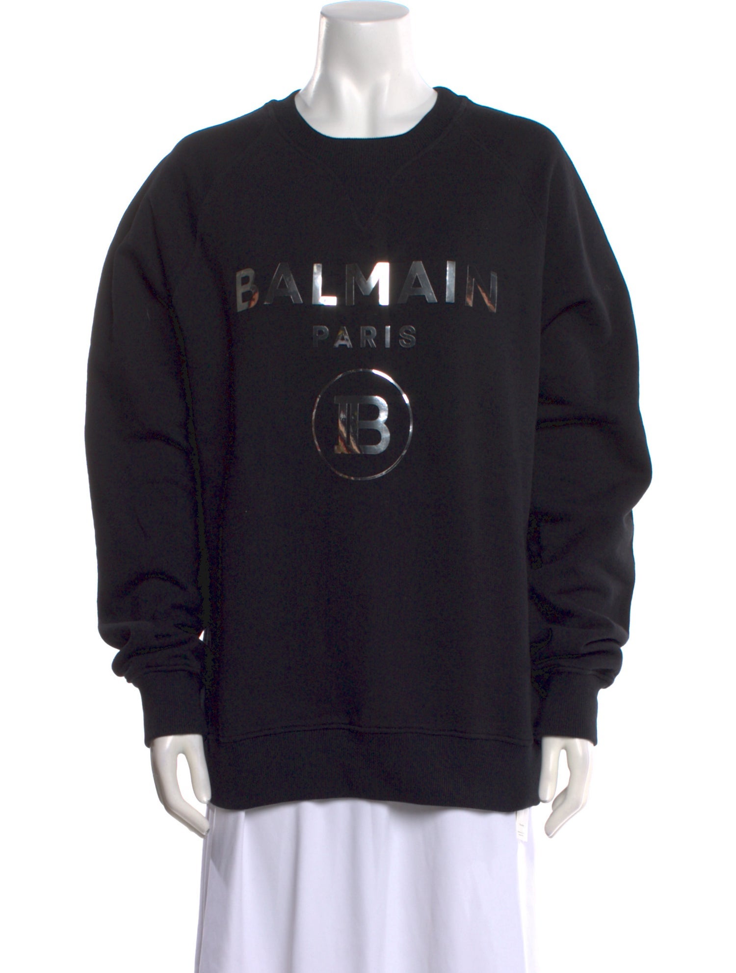 Balmain Graphic Print Crew Neck Sweatshirt w/ Tags