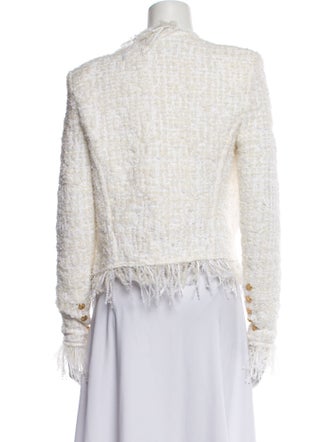 Balmain Tweed Tweed Pattern Evening Jacket