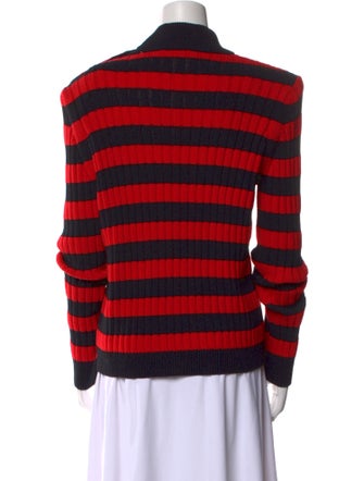 Balmain Virgin Wool Striped Sweater